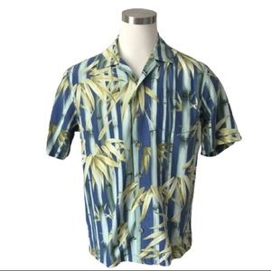 Tommy Bahama Camp Shirt Bamboo Print Short Sleeve